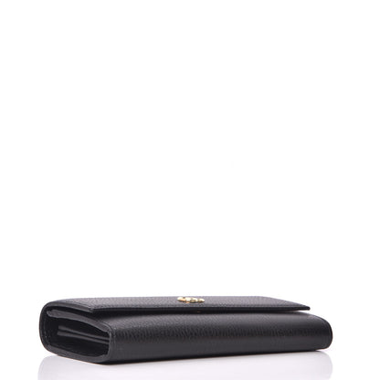 Gucci Dollar Calfskin GG Marmont Continental Wallet Black 4 of 8