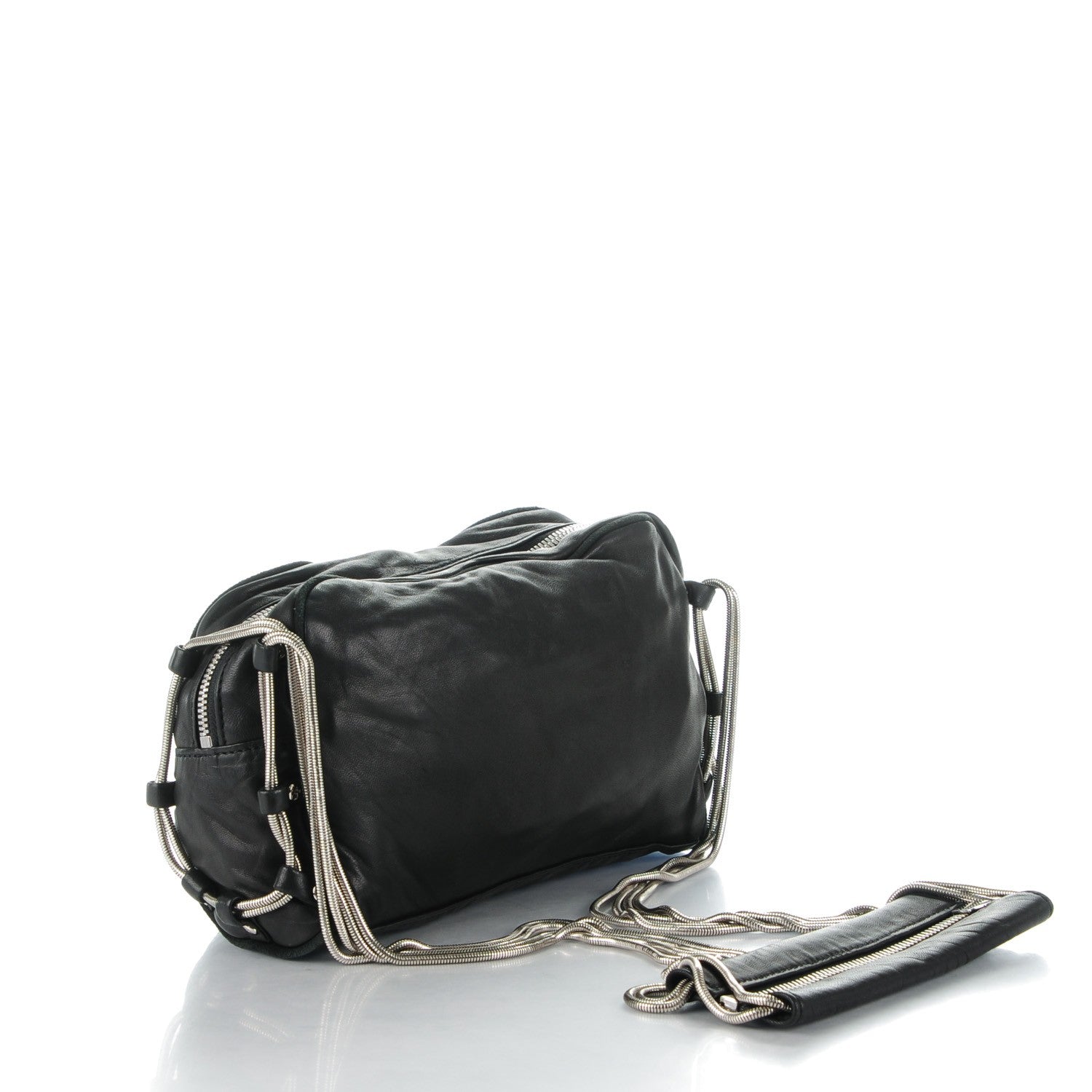 Alexander Wang Washed Lambskin Brenda Chain Black 3 of 7