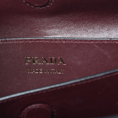 Prada Saffiano Cuir Medium Bi-Color Double Bag Marmo Granato 6 of 8