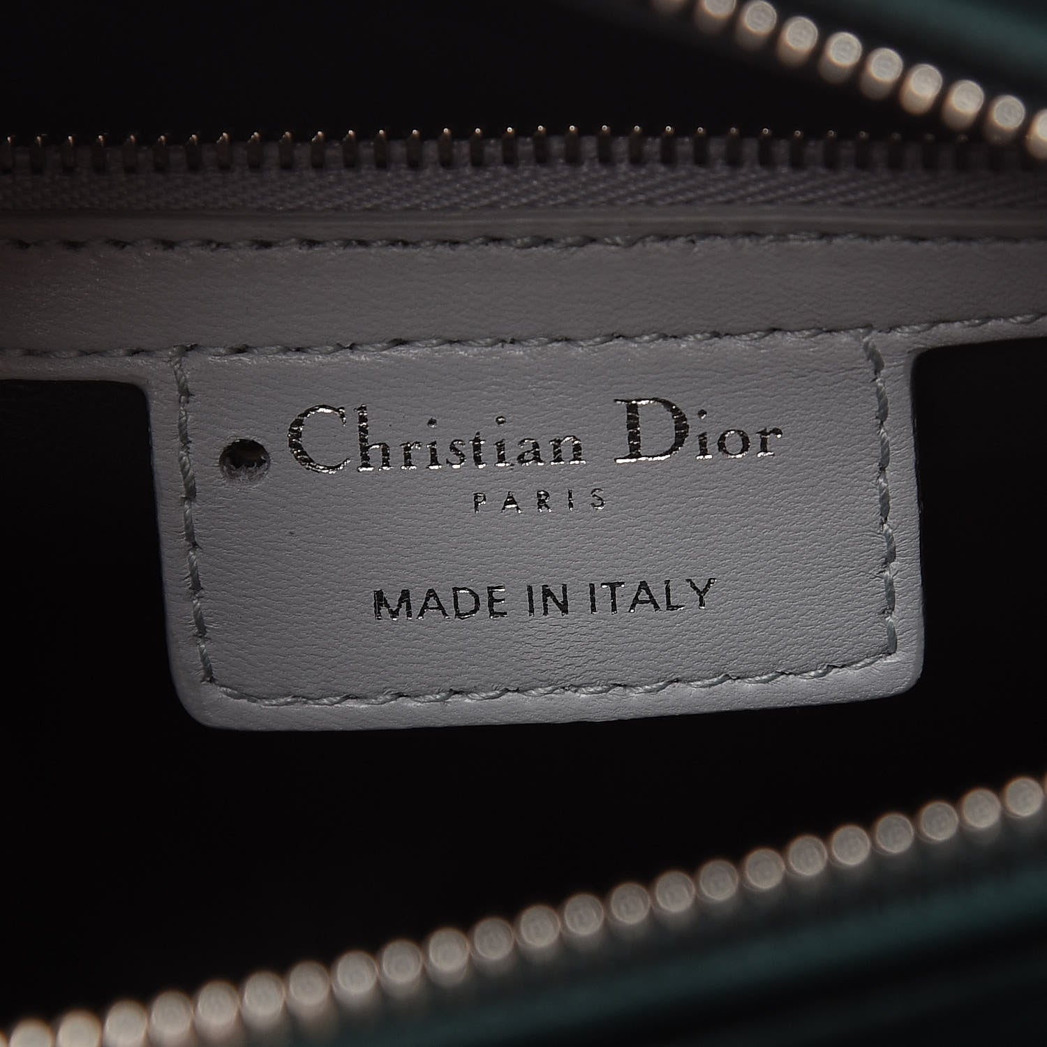 Christian Dior Lambskin Cannage Medium Tri-Color Lady Dior Blue Celeste Deep Green 7 of 10