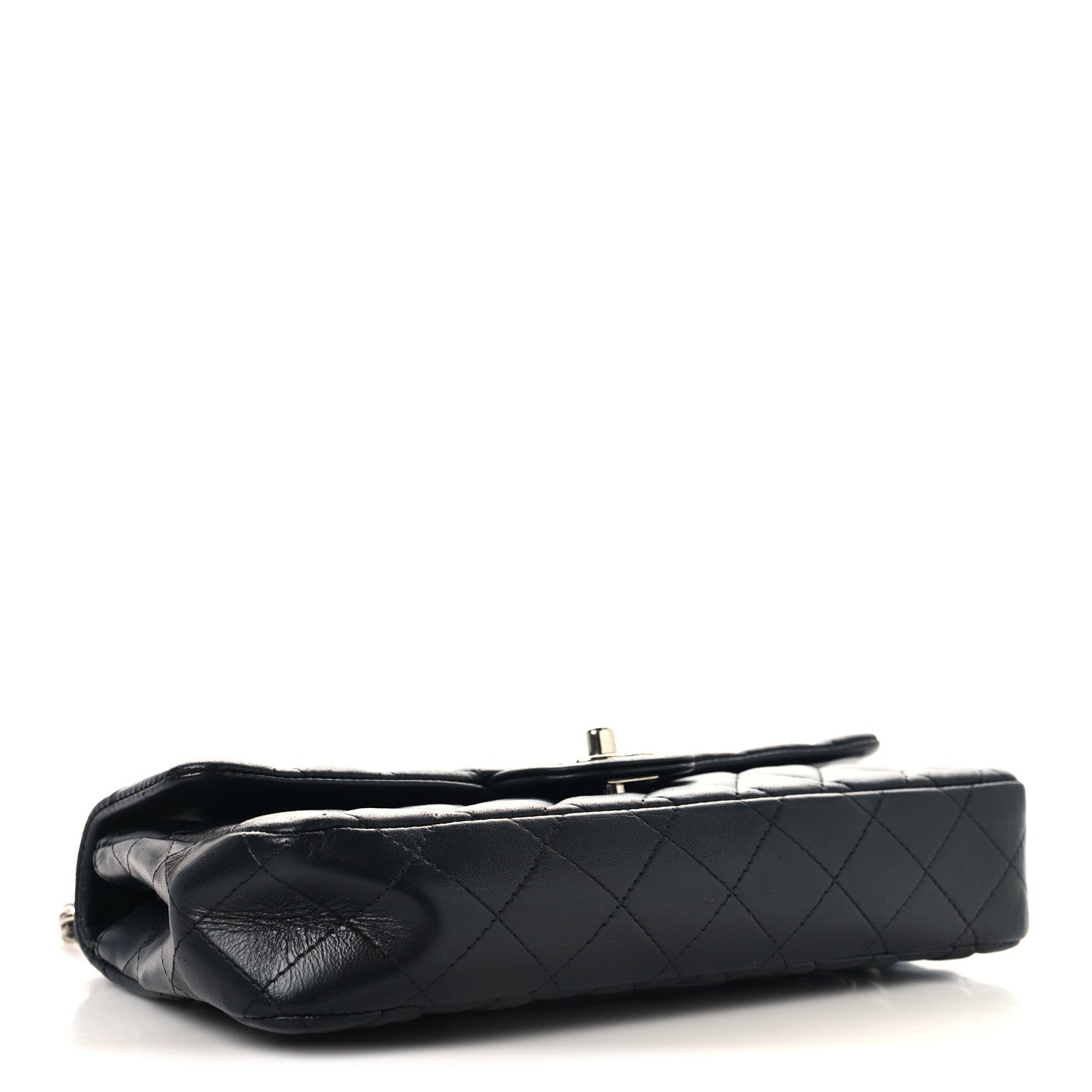 Chanel Lambskin Quilted East West Flap Black 4 of 10