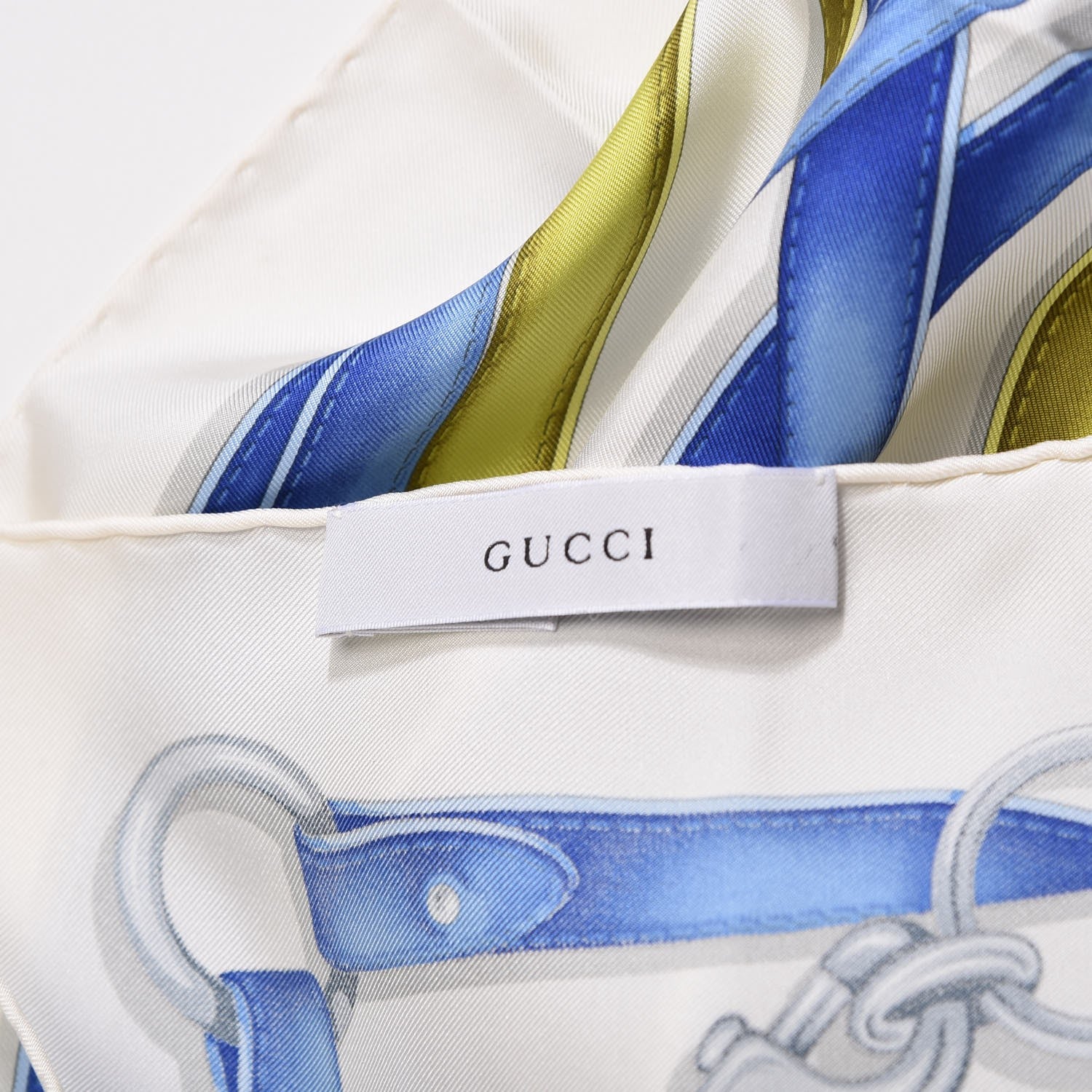 Gucci Silk Fiona Tassel Square Scarf White 6 of 6