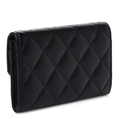 Chanel Caviar Quilted Flap Card Holder Black 3 of 8