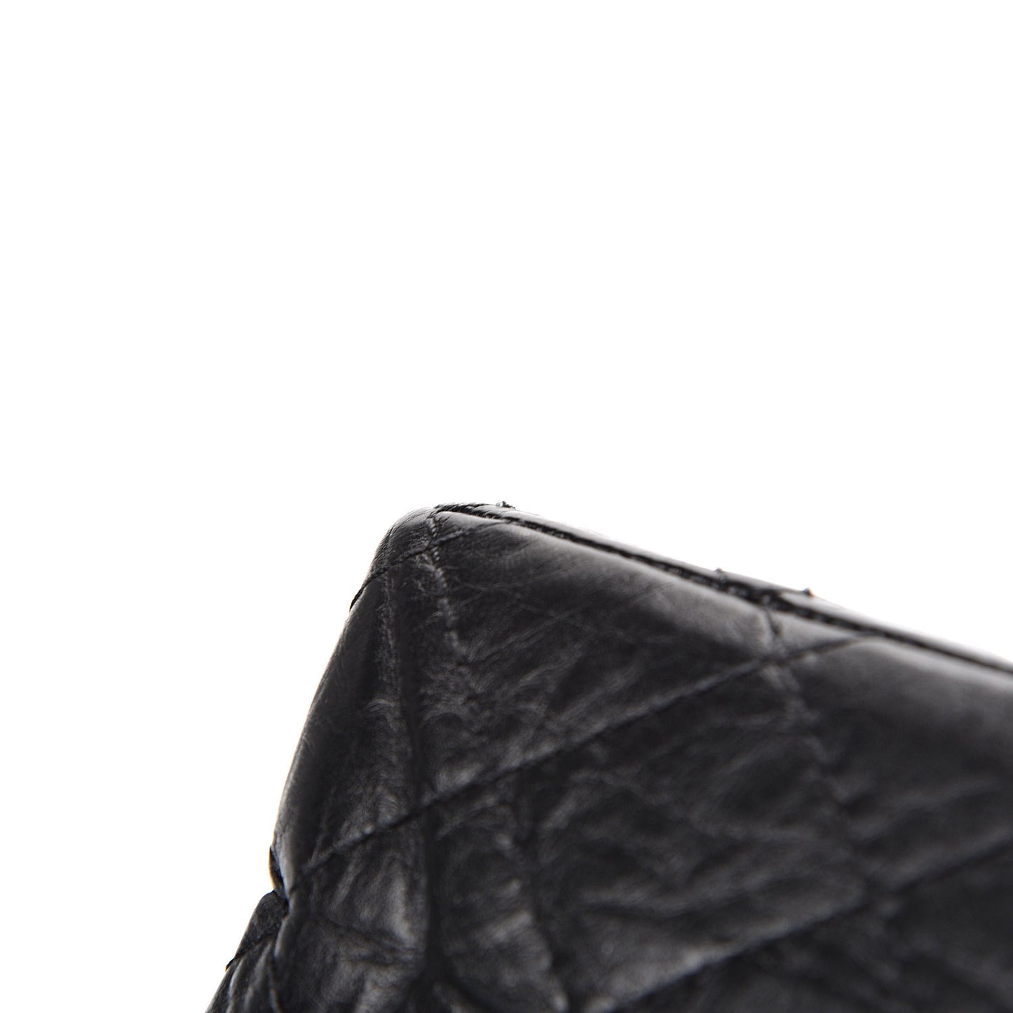 Aged Calfskin Quilted 2.55 Reissue 226 Flap Black