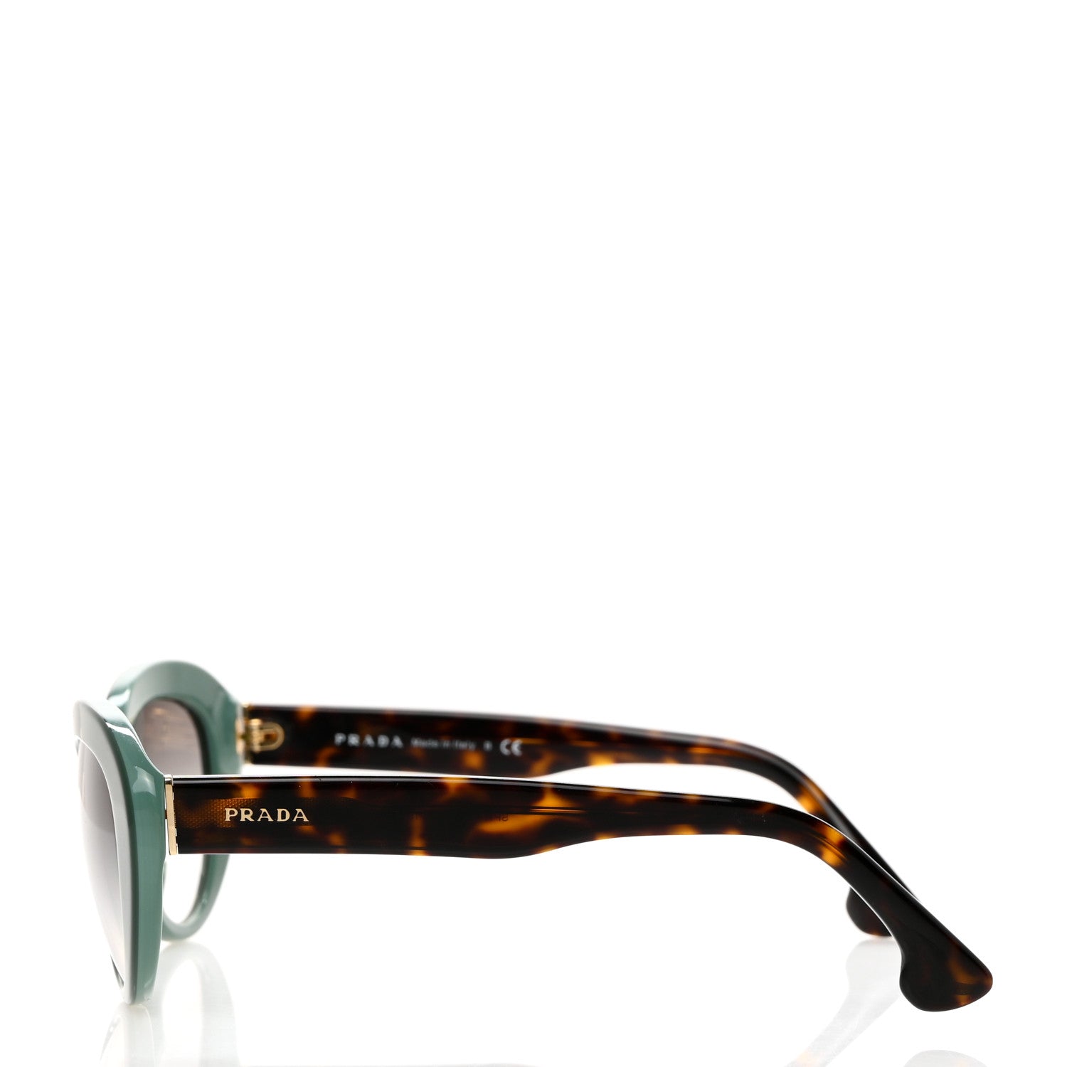 Prada Acetate Sunglasses SPR 15Q Green 3 of 8