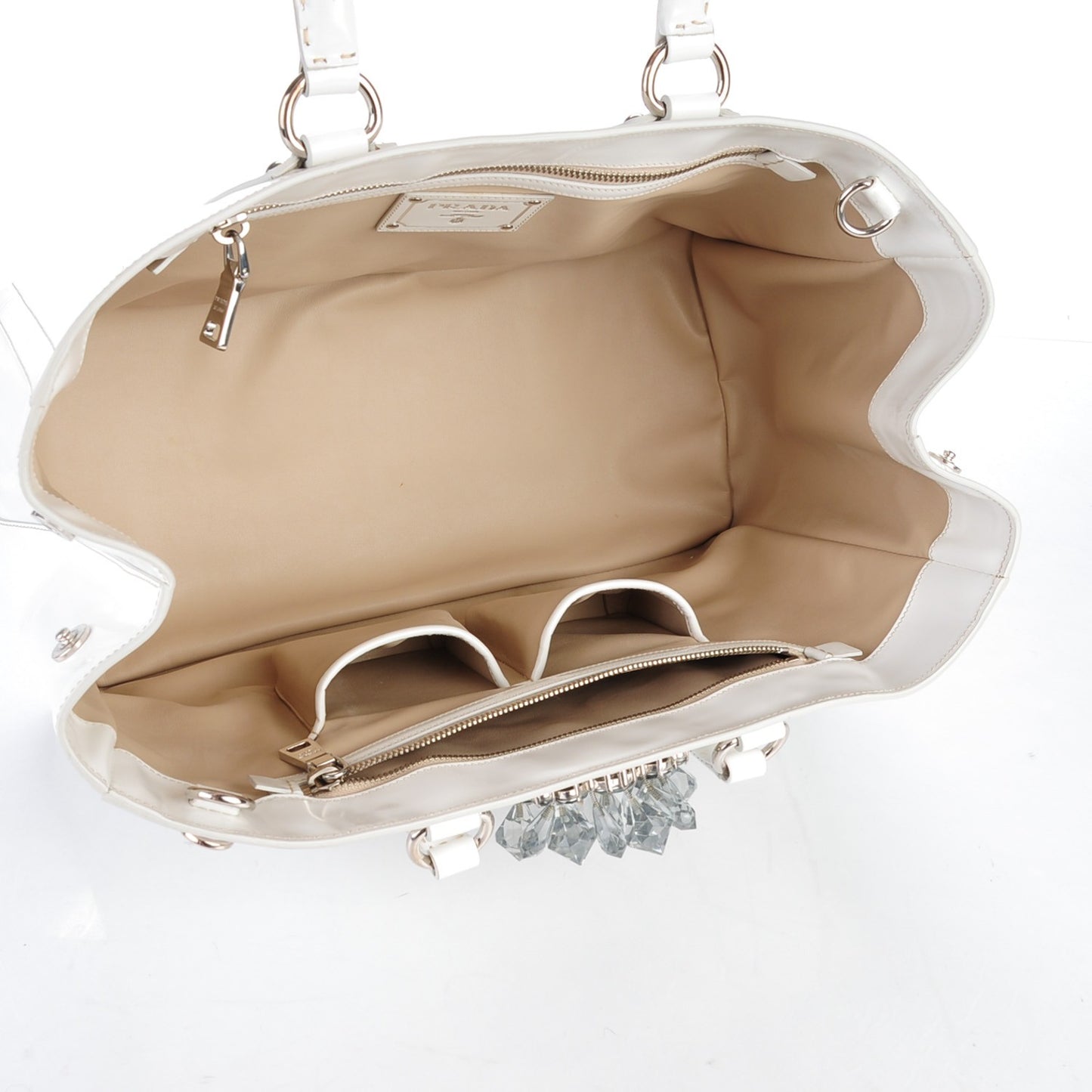 Spazzolato Crystal Tote Talco