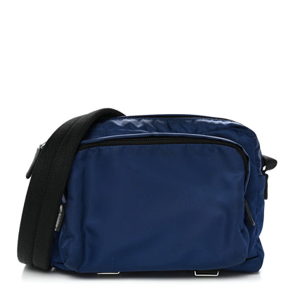 Prada Tessuto Nylon Montagna Messenger Bag  Blue Black 1 of 10