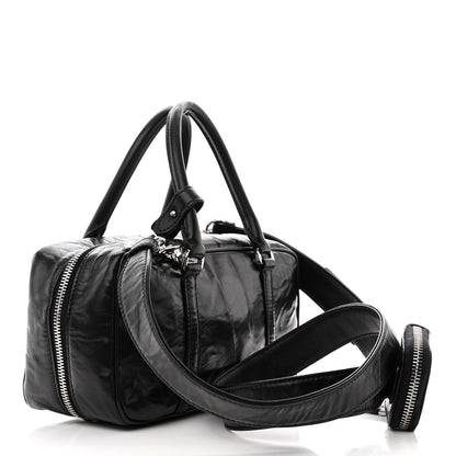 Prada Nappa Antique Small Re-Edition 2001 Two Handle Crossbody Bag Black 3 of 9