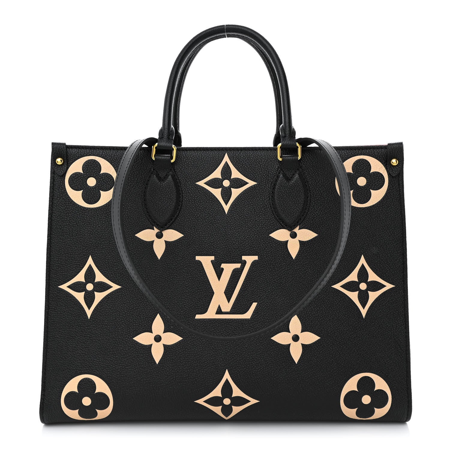 Louis Vuitton Empreinte Monogram Giant Onthego MM Black Beige 1 of 9