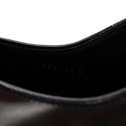 Prada Spazzolato Rois Monolith 55mm Derby Loafers 8 Dark Brown Black 9 of 10