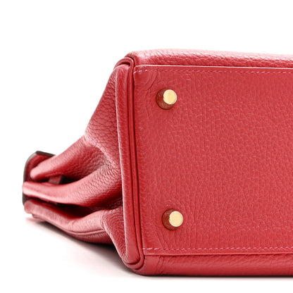 Hermes Taurillon Clemence Kelly Retourne 32 Rouge Casaque 9 of 10
