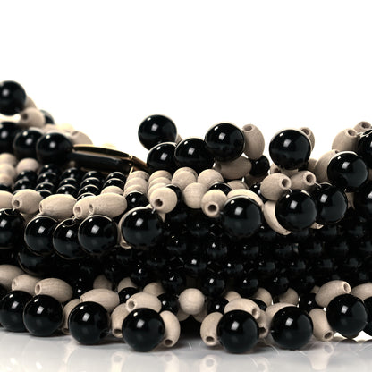 Fendi Beaded Nano Baguette Charm Beige Black 7 of 7