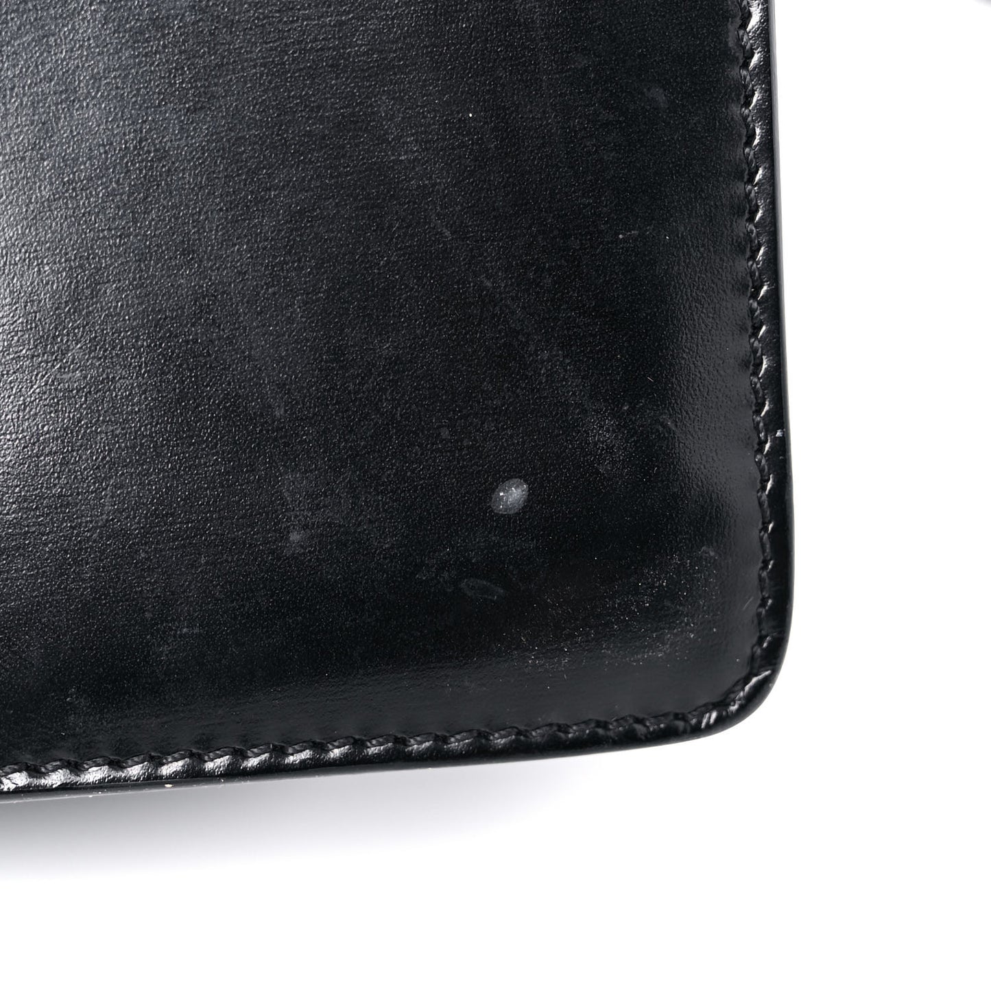 Calfskin Infinity Flap Bag Black