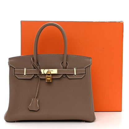 Hermes Togo Birkin 30 Etoupe 10 of 10
