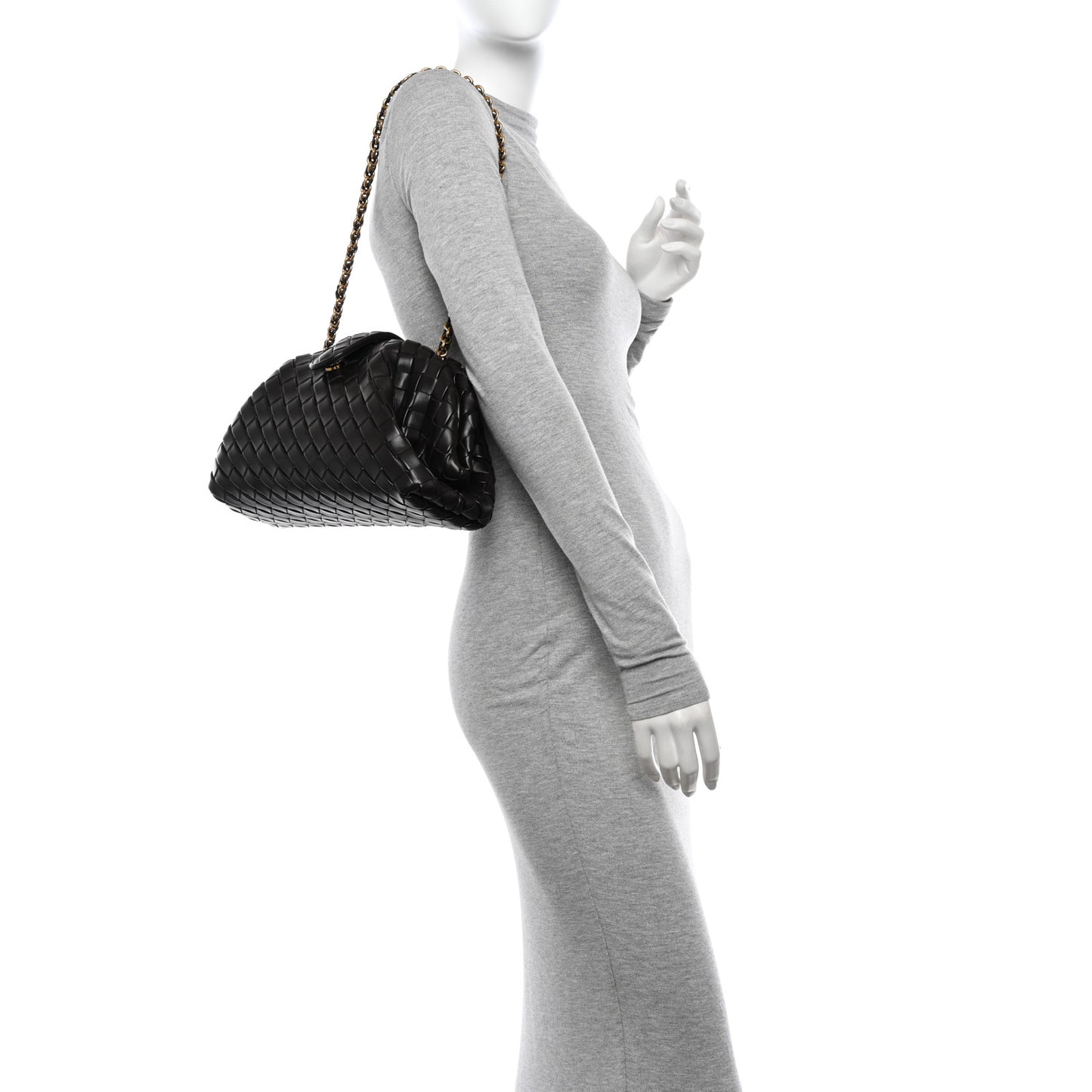 Nappa Intrecciato Teen The Lauren 1980 Clutch With Chain Fondant