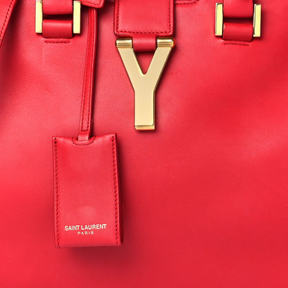 Saint Laurent Calfskin Small Classic Y Cabas Red 11 of 11