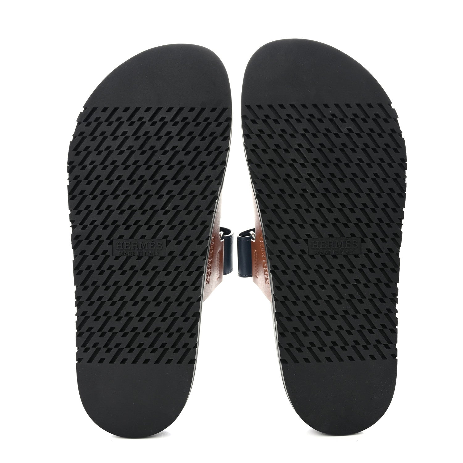 Hermes Calfskin Mens Chypre Sandals 40 Gold Bleu Celeste 5 of 9