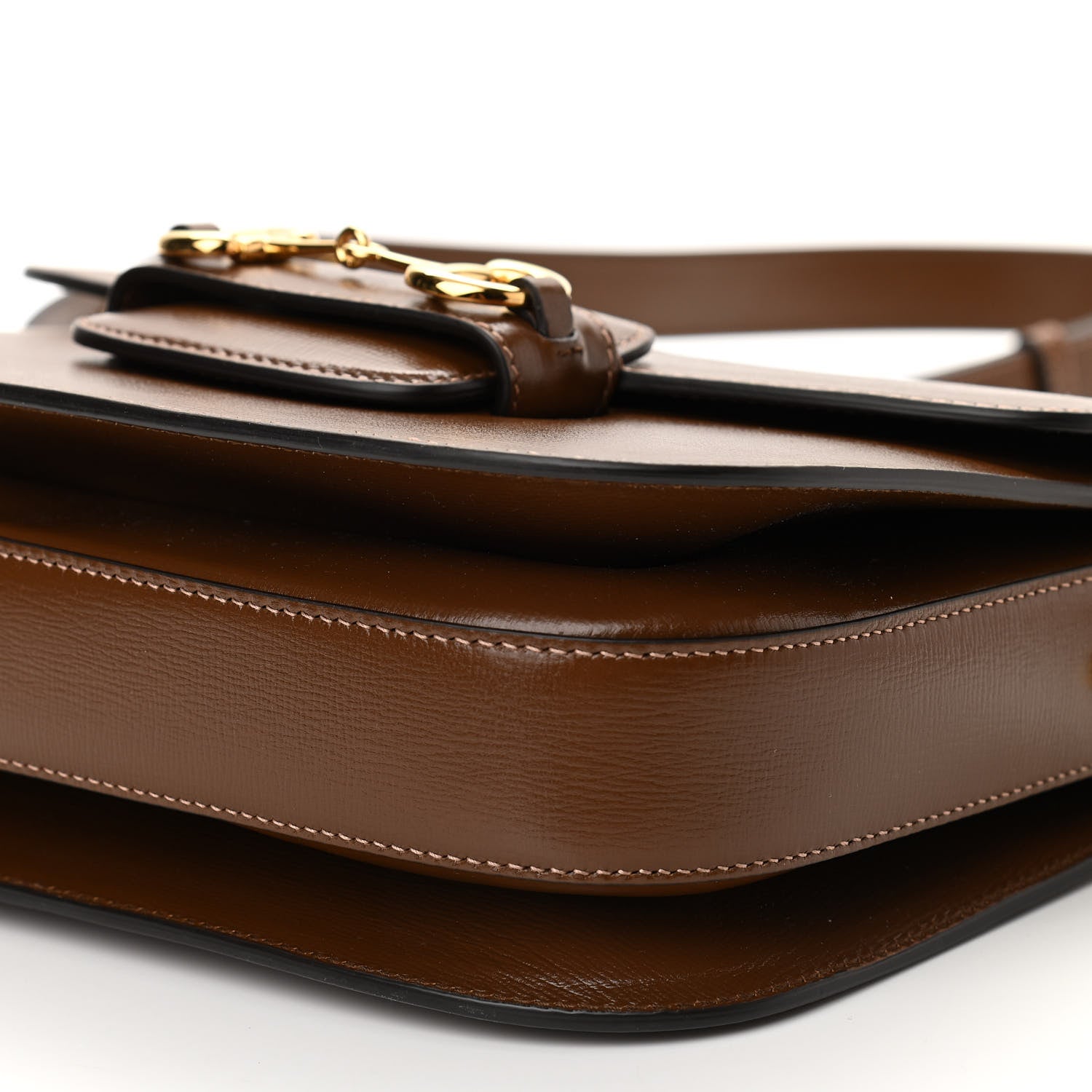 Gucci Azalea Calfskin Horsebit 1955 Shoulder Bag Brown Sugar 10 of 10