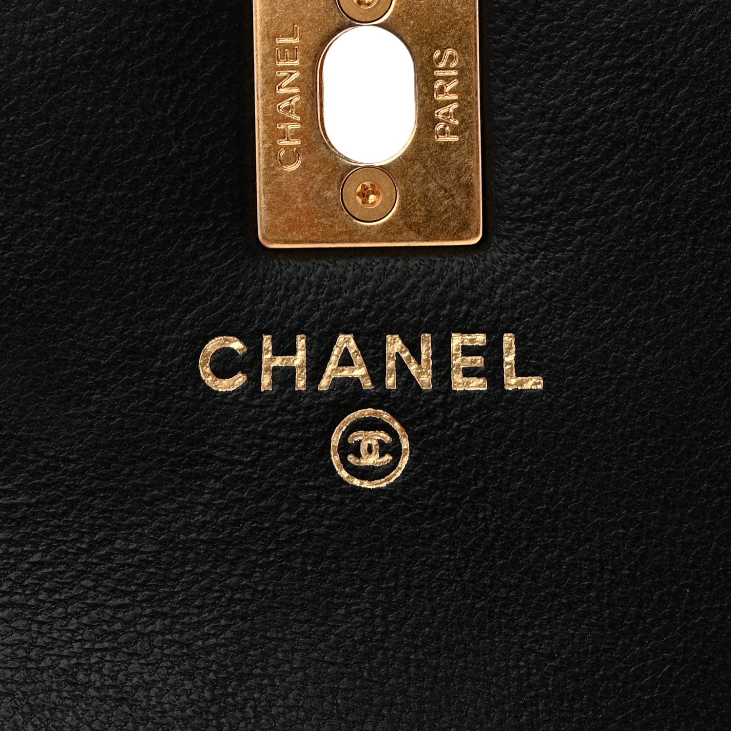 Chanel Lambskin Quilted Pearl Crush Phone Holder With Chain Black 5 of 10