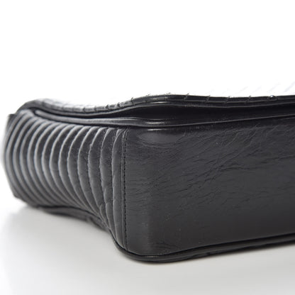 Chanel Glazed Calfskin Quilted Medium Coco Boy Flap Black 13 of 14