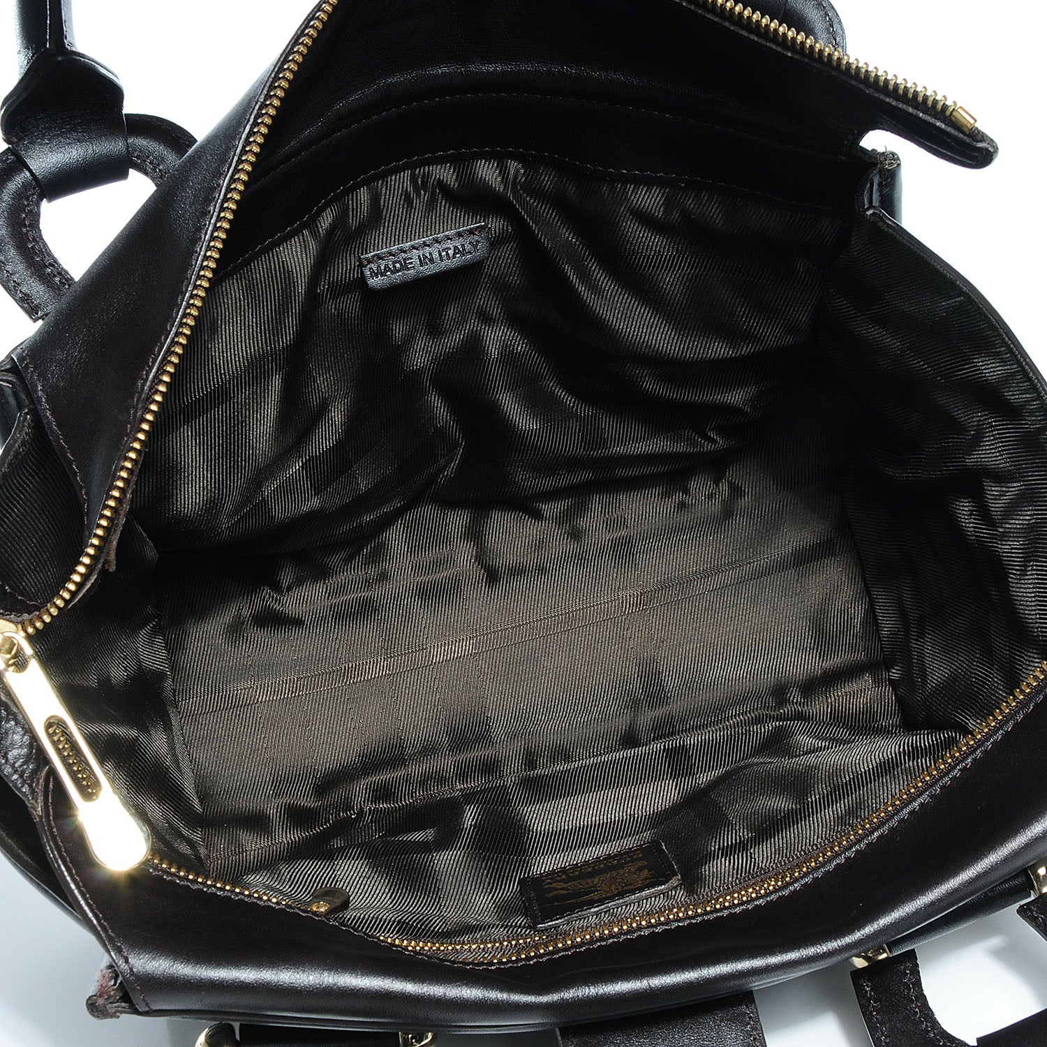 Burberry Quilted Calfskin Manor Tote Dark Brown 5 of 10