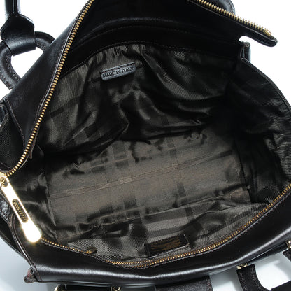Burberry Quilted Calfskin Manor Tote Dark Brown 5 of 10
