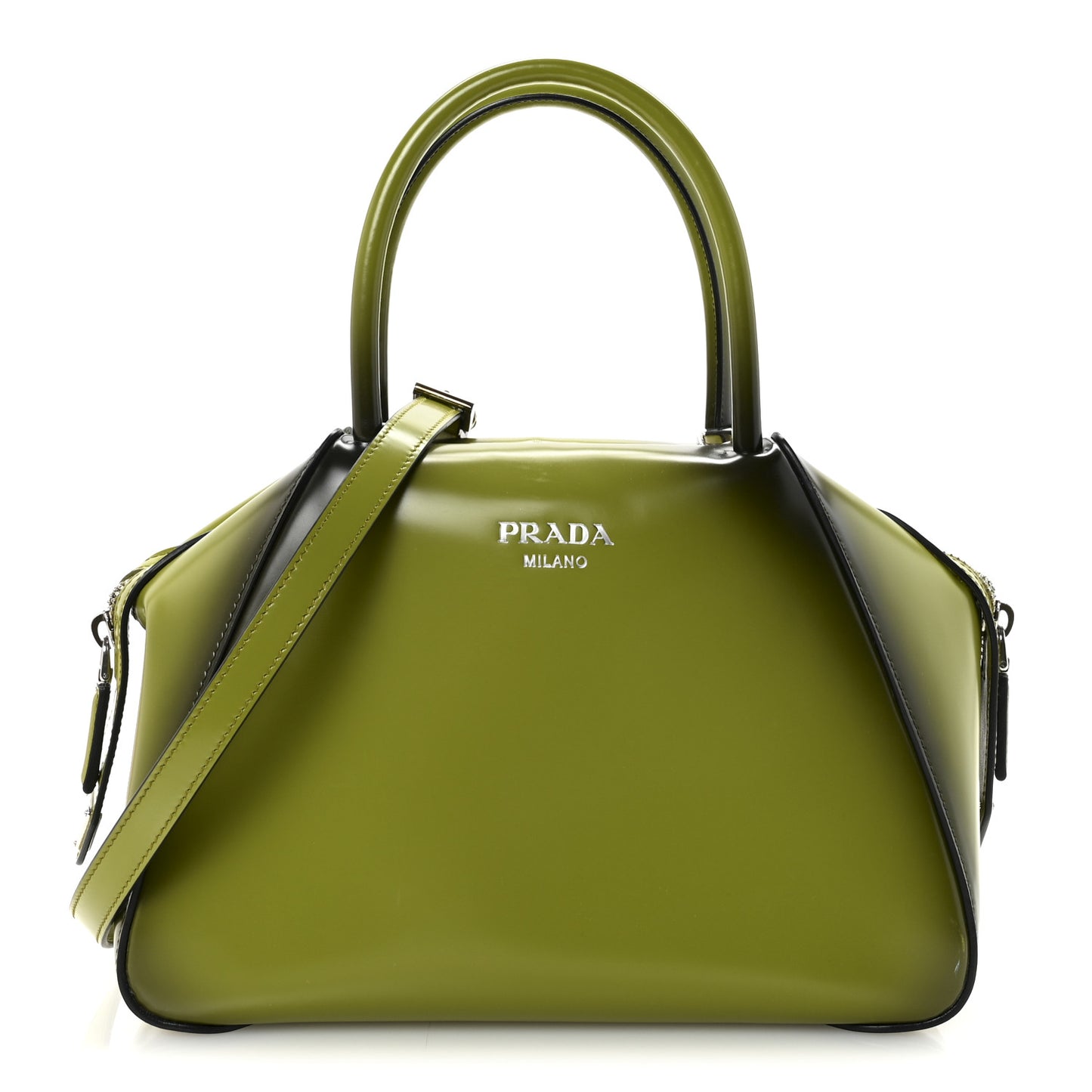 Spazzolato Small Supernova Handbag Edera Sfumato