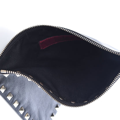 Valentino Garavani Vitello Medium Rockstud Zip Pouch Black 5 of 6