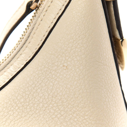 Gucci Pebbled Calfskin Guccissima Trim Medium Signoria Hobo Off White 9 of 11