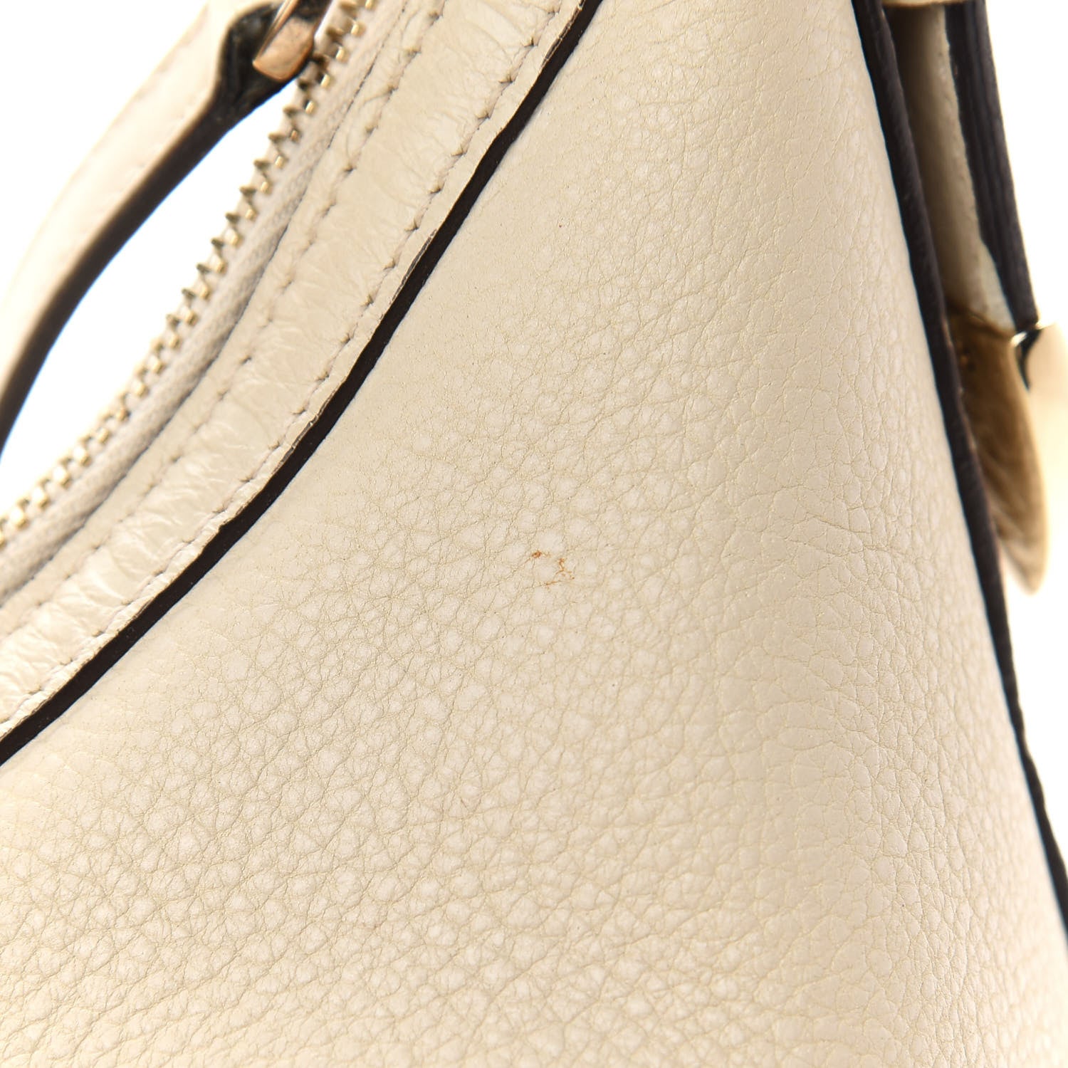 Gucci Pebbled Calfskin Guccissima Trim Medium Signoria Hobo Off White 9 of 11