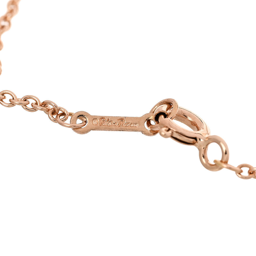 18K Rose Gold Diamond Paloma Picasso Double Loving Heart Bracelet