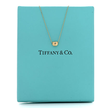 Tiffany 18K Yellow Gold 6.5mm Elsa Peretti Bean Pendant Necklace 5 of 5
