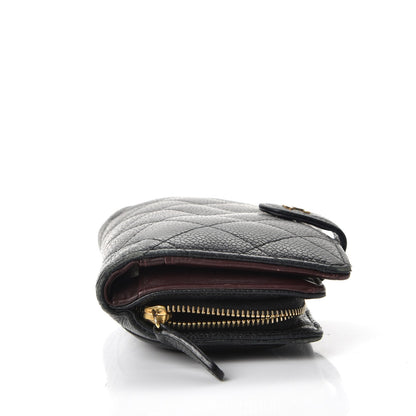 Chanel Caviar Quilted Zipped Pocket Wallet Black 16 of 17