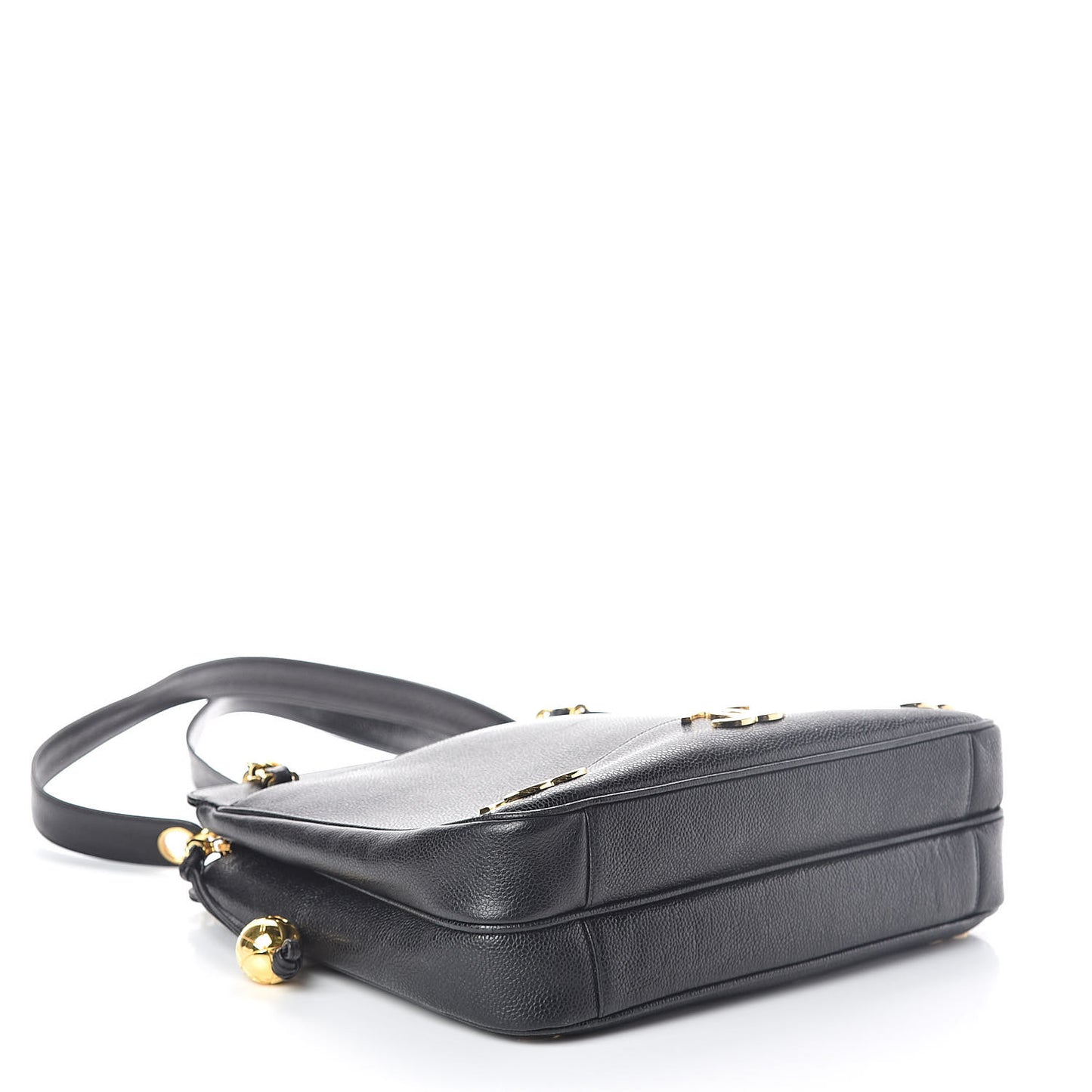 Caviar CC Shoulder Bag Black