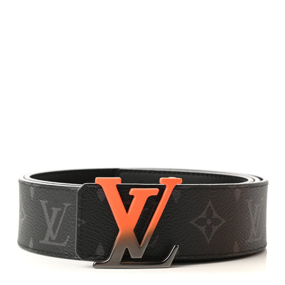 Louis Vuitton Calfskin Monogram Eclipse 40mm Spray LV Reversible Belt 95 38 1 of 4