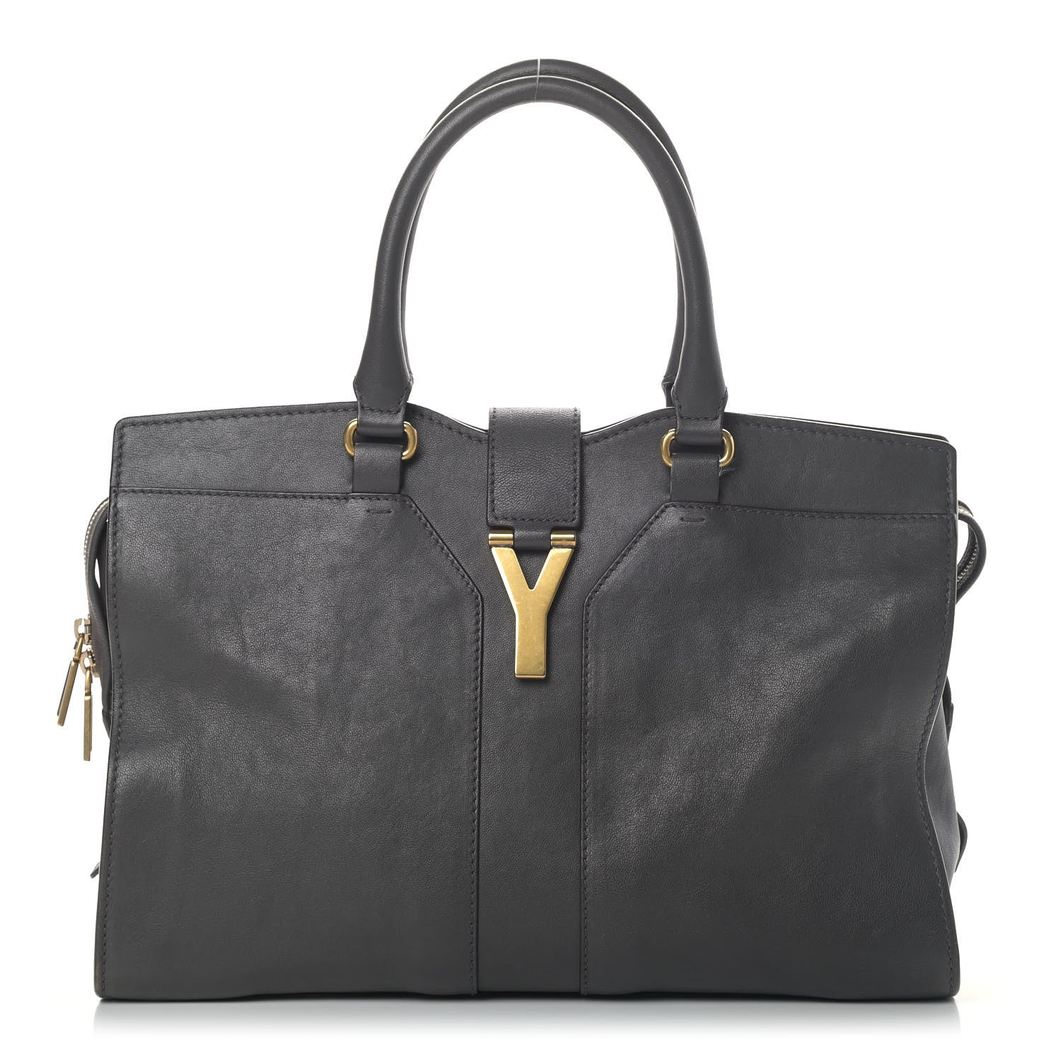 Saint Laurent Sheepskin Medium Cabas ChYc Grey 1 of 7