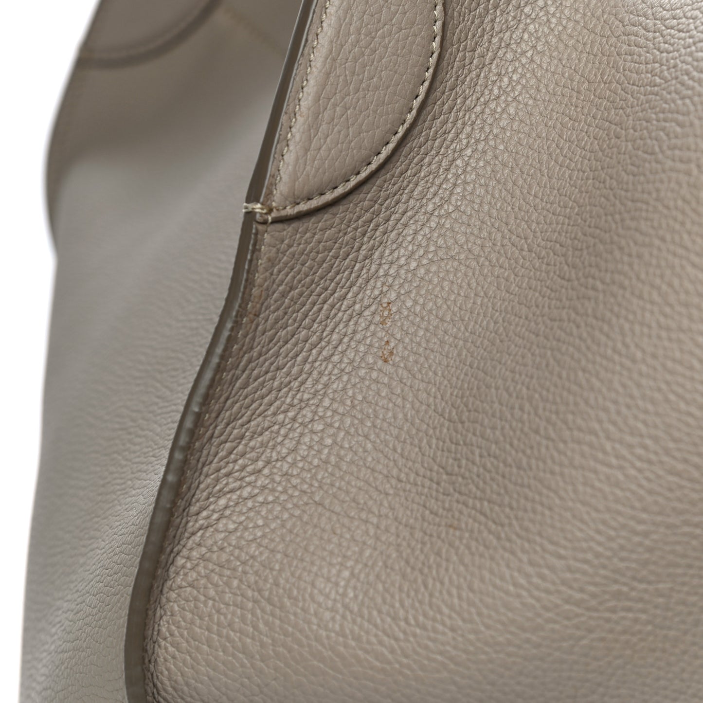 Supple Grained Calfskin Medium Big Bag Light Taupe
