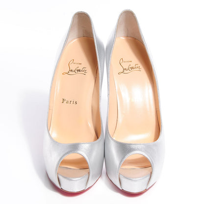 Christian Louboutin Nappa Vendome 120 Pumps 39 Silver 2 of 7