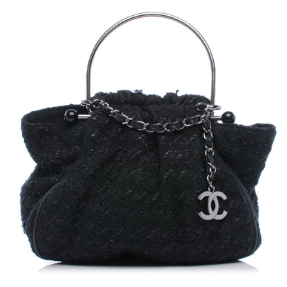 Chanel Tweed Boucle Knitting Bag Black 1 of 7
