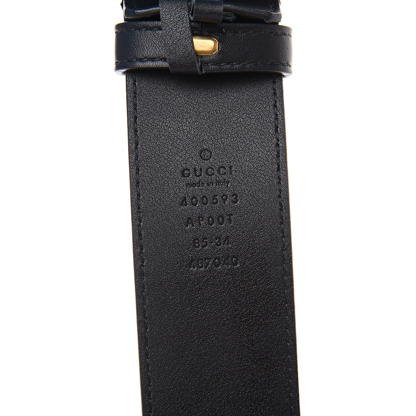 Calfskin Double G 40mm Belt 85 34 Black