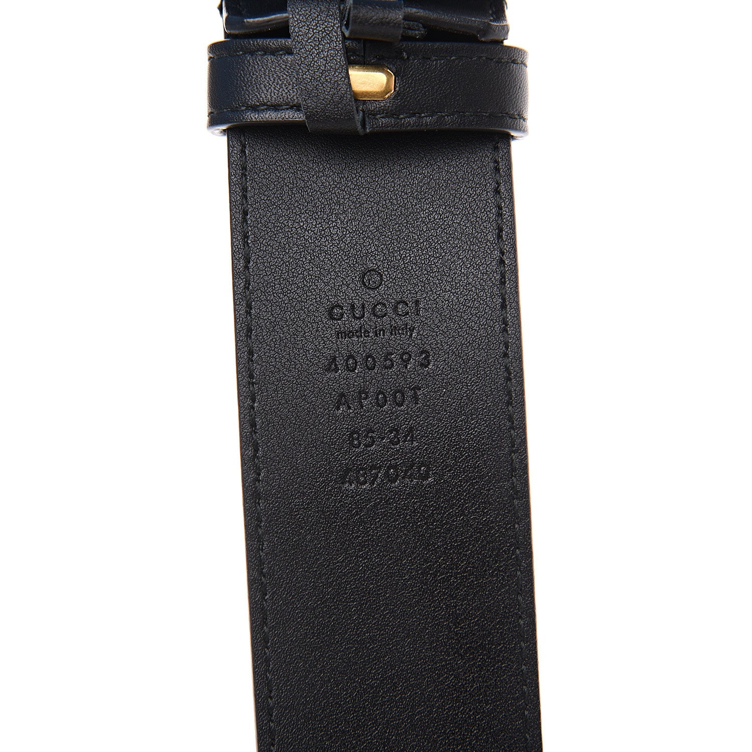 Gucci Calfskin Double G 40mm Belt 85 34 Black 5 of 6