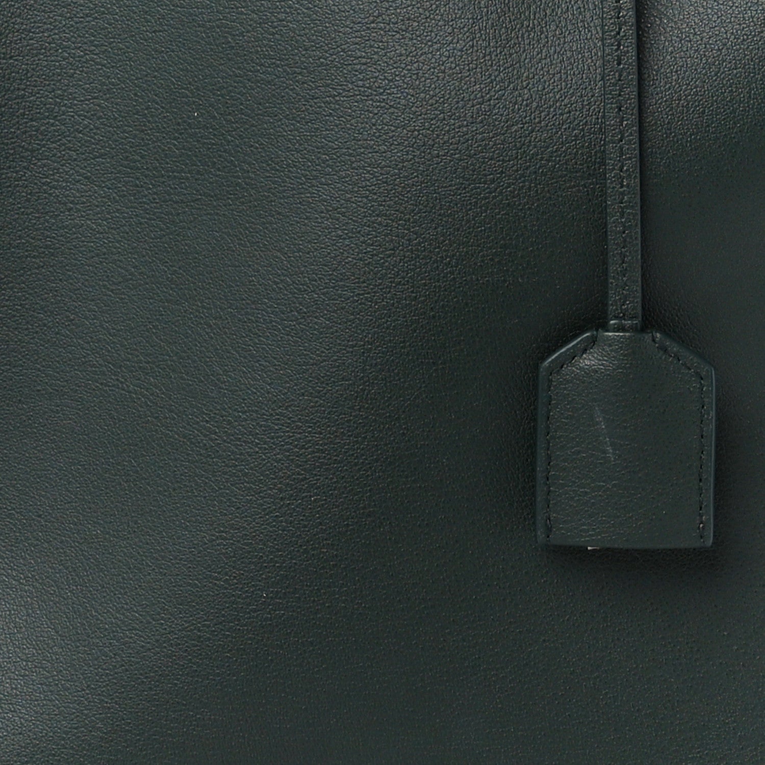 Saint Laurent Calfskin Toy Shopping Tote Dark Green 8 of 10