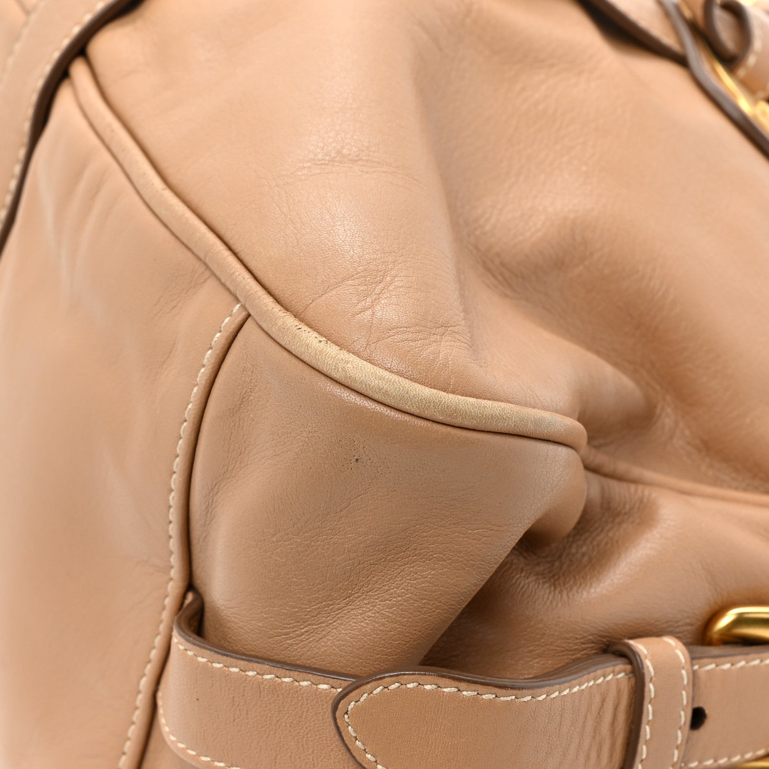 Prada Soft Calfskin Shopping Satchel Sabbia 13 of 16