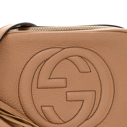 Gucci Pebbled Calfskin Small Soho Disco Bag Camelia 8 of 18