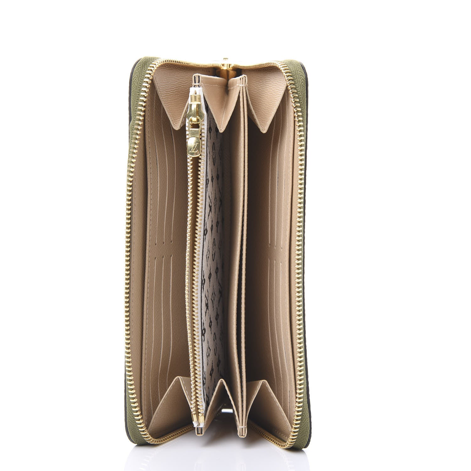 Louis Vuitton Monogram Giant Zippy Wallet Kaki White 4 of 8