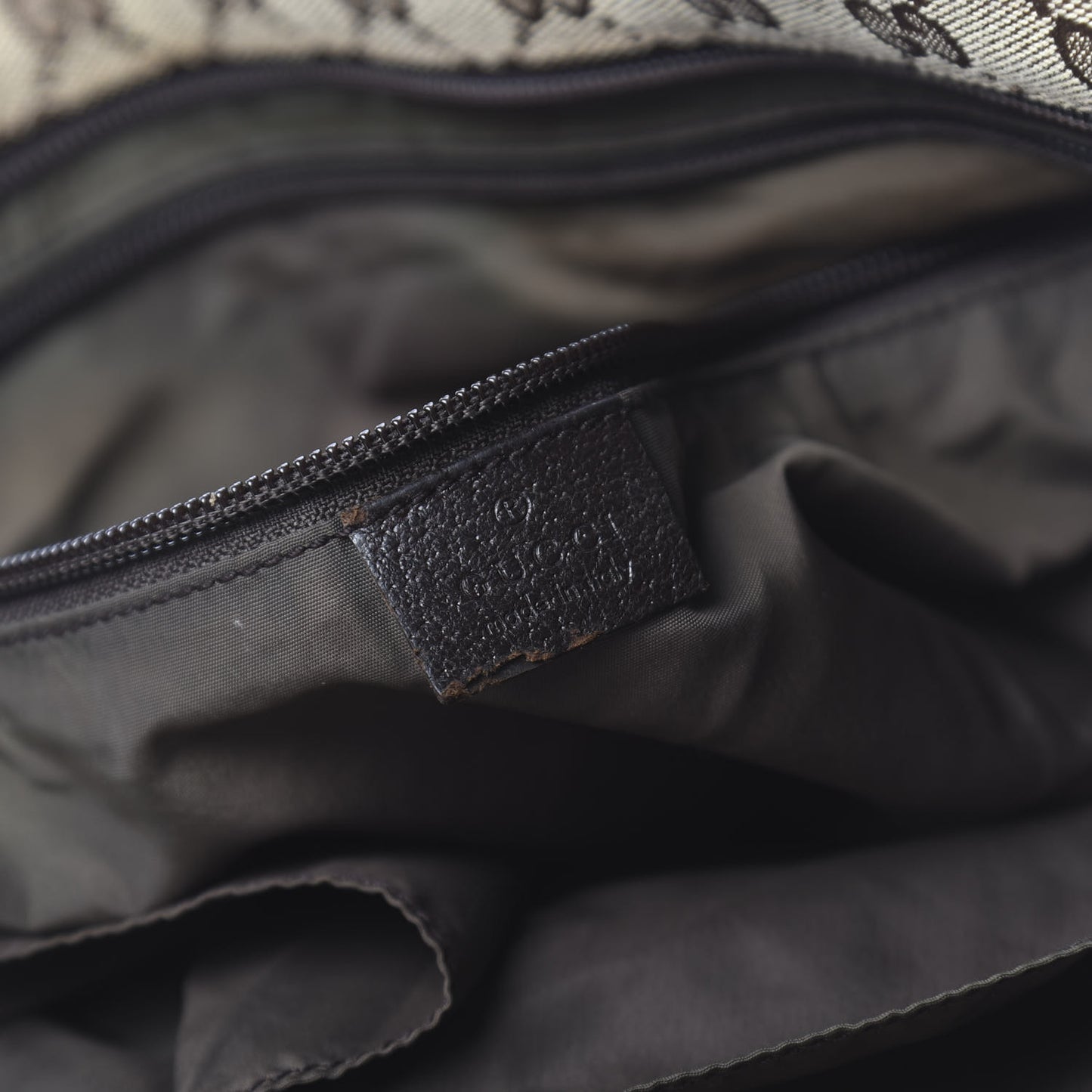 Monogram Web Large Diaper Tote Brown
