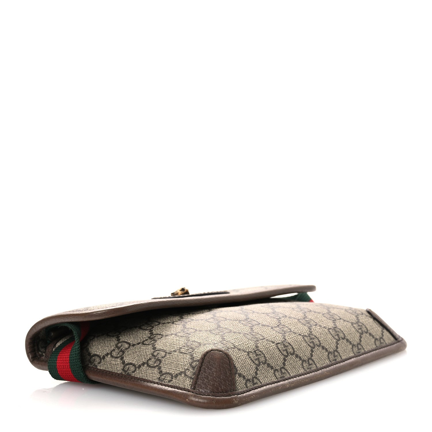 Gucci GG Supreme Monogram Neo Vintage Web Belt Bag Brown 4 of 12