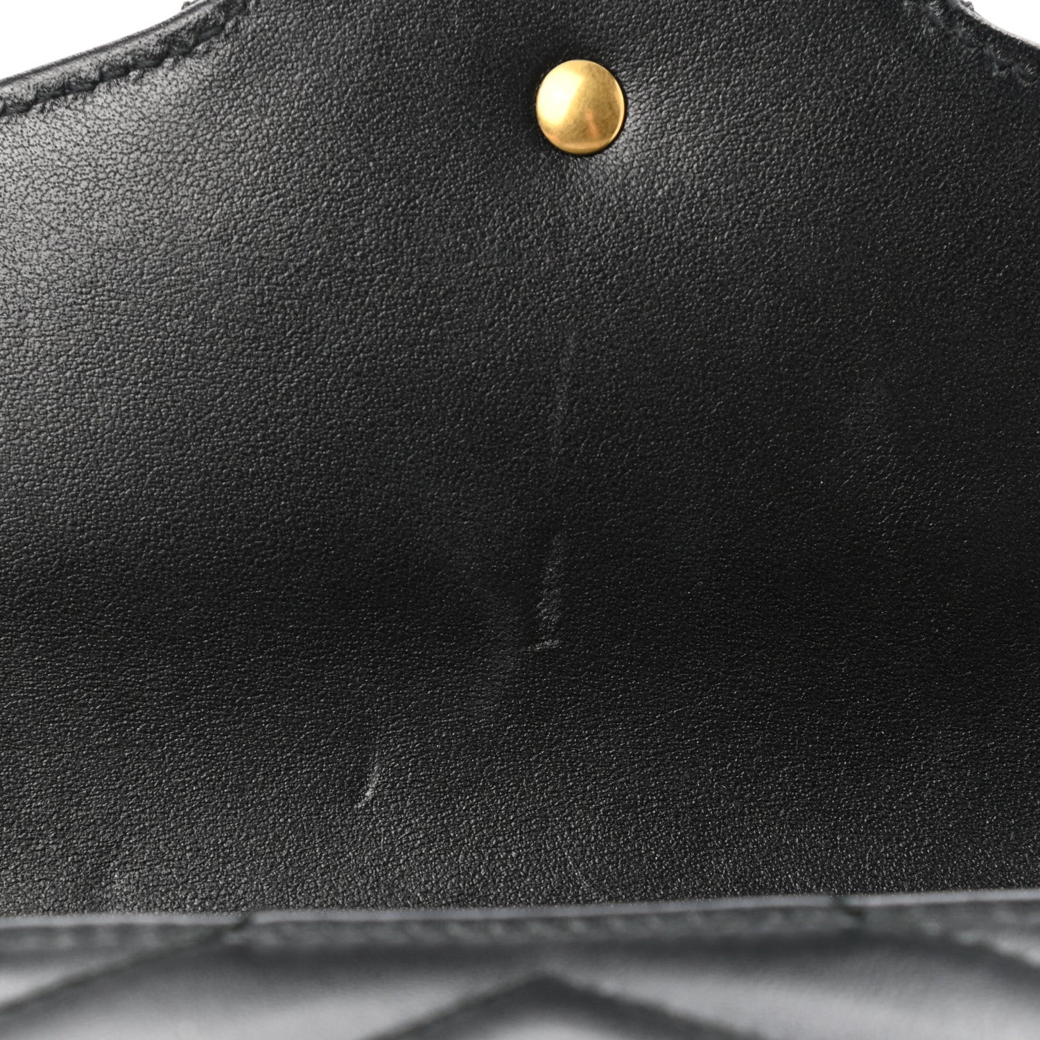 Gucci Calfskin Matelasse GG Marmont Chain Wallet Black 11 of 12