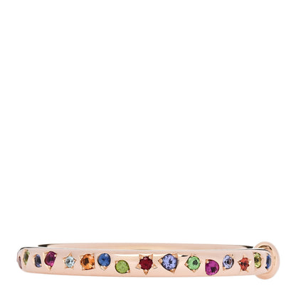 Pomellato 18K Rose Gold Multi Gemstone Iconica Bangle Bracelet 3 of 6