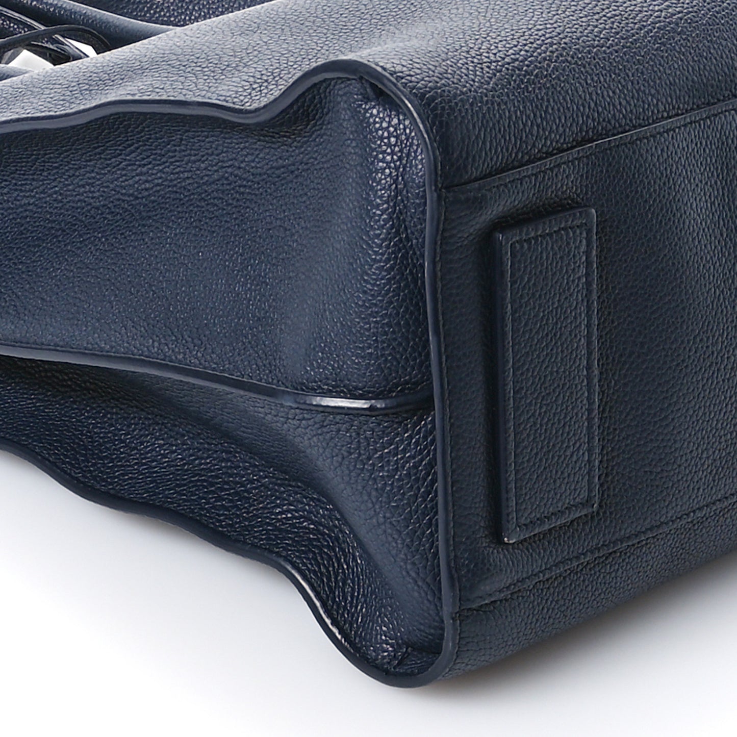 Grained Calfskin Sac De Jour Souple North South Tote Navy